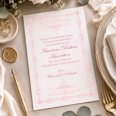 Flat Donation Card